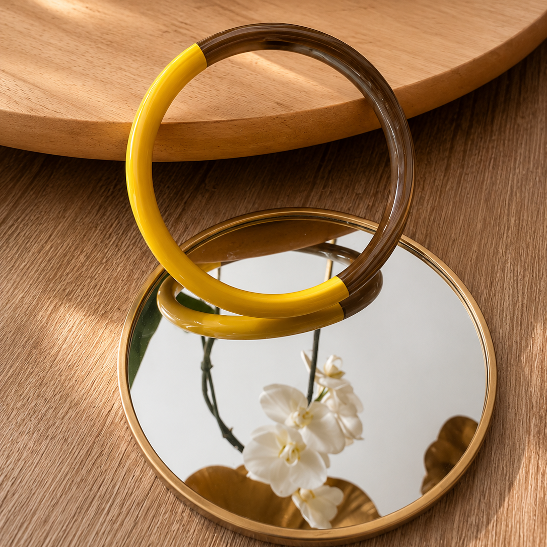 Bracelet Duo jaune - Trésors de Ava